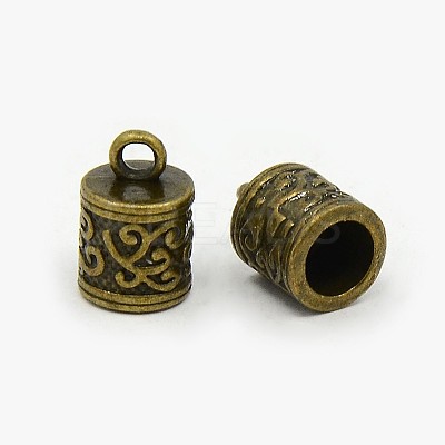 Tibetan Style Cord Ends TIBEP-LF10887YKG-AB-FF-1