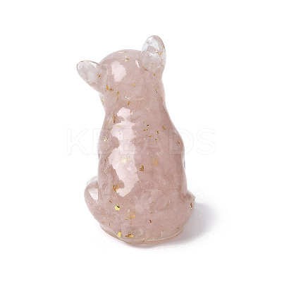 Resin Dog Display Decoration DJEW-P021-C02-1