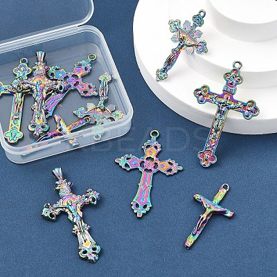 10Pcs 5 Styles Plated Alloy Pendants FIND-YW0007-16-1