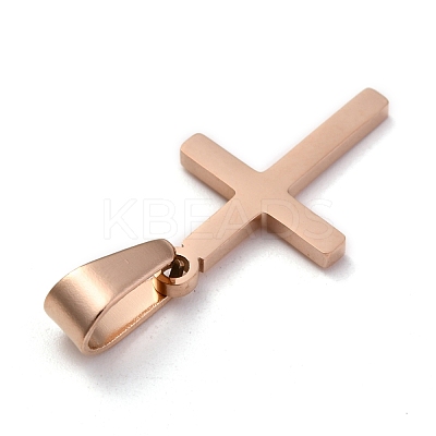 304 Stainless Steel Pendants STAS-P253-09RG-1