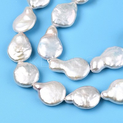 Natural Keshi Pearl Beads Strands PEAR-S018-08C-1