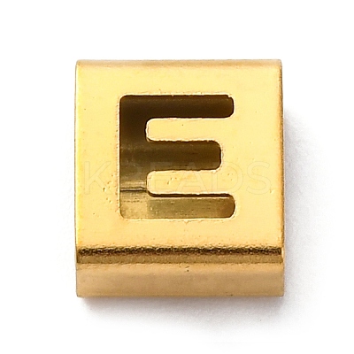Ion Plating(IP) 304 Stainless Steel Square Slide Charms STAS-L132-25E-G-1