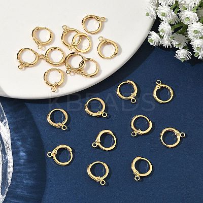 SHEGRACE Brass Leverback Earring Findings XGR0015G-72G-1