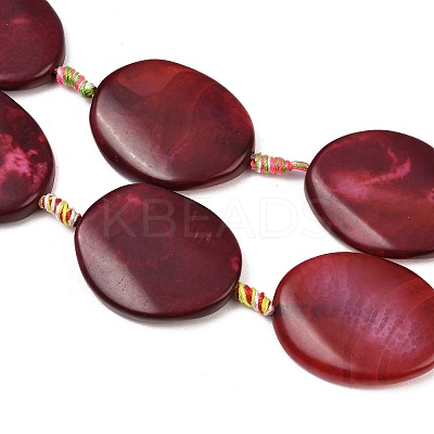 Natural Fire Crackle Agate Beads Strands G-P605-L03-01C-1