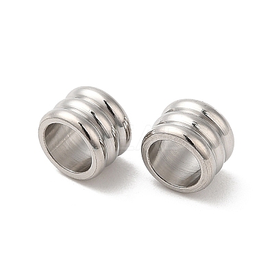 Non-Tarnish 304 Stainless Steel European Beads STAS-H214-04P-1