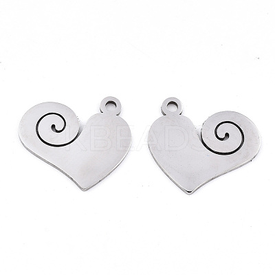 Non-Tarnish 201 Stainless Steel Pendants STAS-S081-086-1