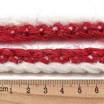 Two Tone Polyester Crochet Lace Trim OCOR-Q058-18-1