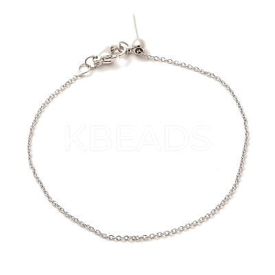 Brass Cable Chains Bracelets for Women BJEW-G735-09P-1