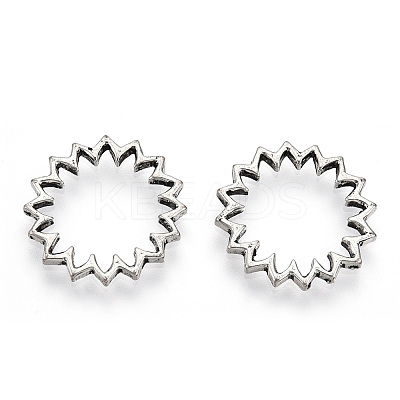 Tibetan Style Alloy Linking Rings PALLOY-T075-208AS-1