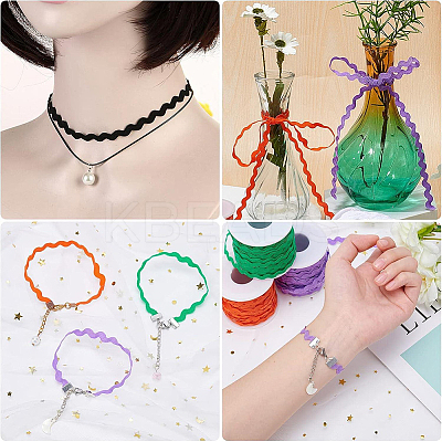 40M Polyester Wavy Fringe Trim Ribbon OCOR-GF0004-39E-1