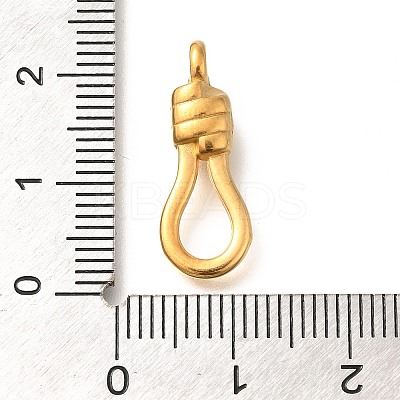 Ion Plating(IP) 304 Stainless Steel Eye Clasps for Hook Clasps STAS-I321-72G-1