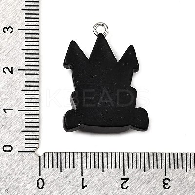 Halloween Opaque Resin Pendants CRES-D314-01P-01-1