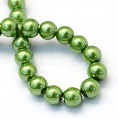 Baking Paint Glass Pearl Bead Strands LS-HY-Q003-3mm-13-1