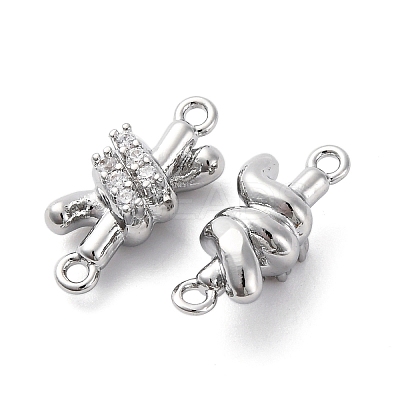 Brass Rhinestone Pendants KK-E793-21P-1