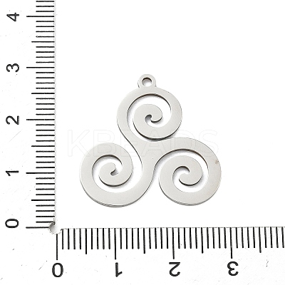 201 Stainless Steel Pendants STAS-I359-05P-1