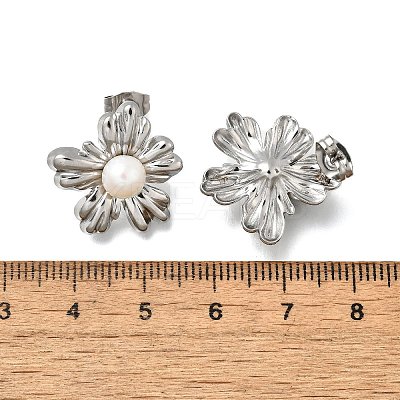 304 Stainless Steel Stud Earring Findings EJEW-F361-15P-1