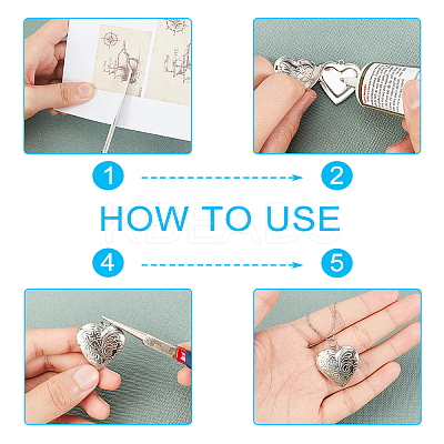 DIY Valentine's Day Themed Pendant Necklaces Making Kits DIY-UN0002-06-1