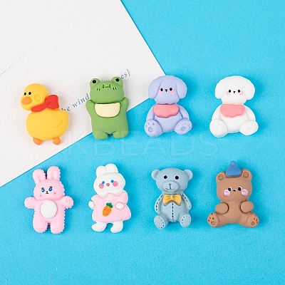 Opaque Resin Cabochons OHAR-PW0003-242-1