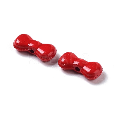 Spray Painted Alloy Beads PALLOY-H134-41-1