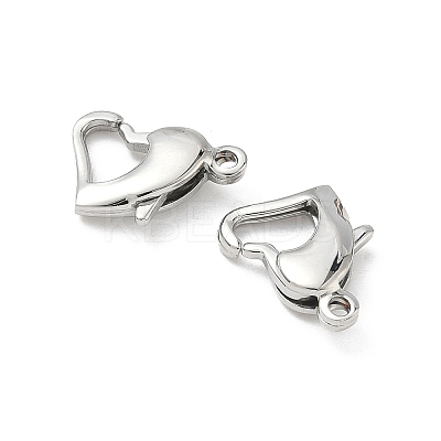 304 Stainless Steel Lobster Claw Clasps STAS-L022-518P-1