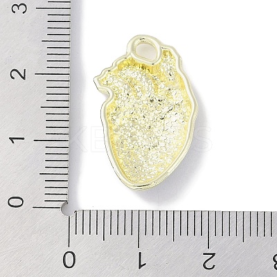 Rack Plating Alloy Enamel Pendants PALLOY-F018-31G-01-1