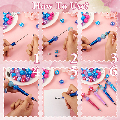 DIY Beadable Pen Making Kit DIY-BT0001-53-1