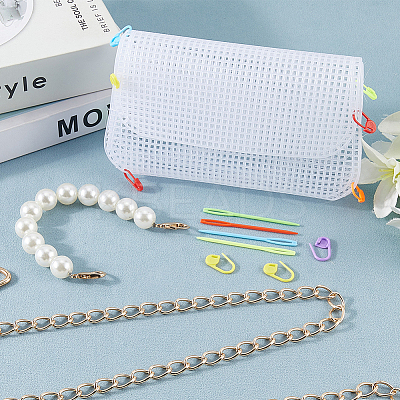 DIY Plastic Knitting Crochet Bag Making Kits DIY-CP0012-65-1