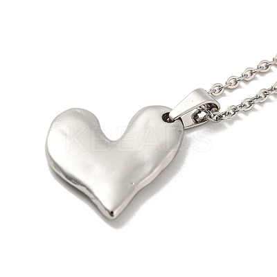 Non-Tarnish 304 Stainless Steel Pendant Necklaces NJEW-G120-02P-1