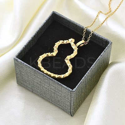 Ion Plating(IP) 304 Stainless Steel Pendant Necklace NJEW-K255-20G-1