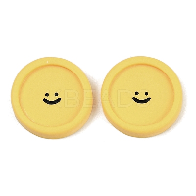 Smiling Face Resin Cabochons CRES-S372-01B-1