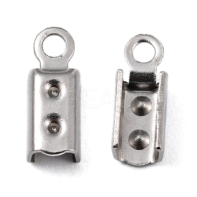 Tarnish Resistant 304 Stainless Steel Folding Crimp Ends LS-X-STAS-R065-36-1