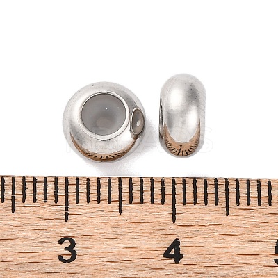 202 Stainless Steel Beads STAS-P238-10P-F-1