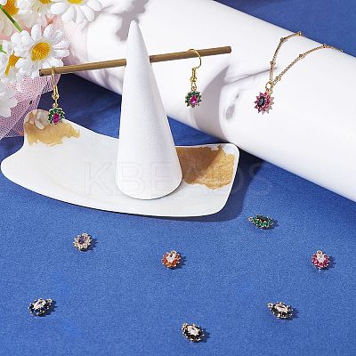 10Pcs Eco-Friendly Brass Micro Pave Cubic Zirconia Charms ZIRC-SZ0003-70-1