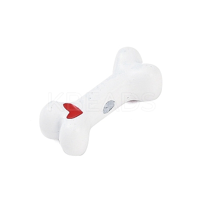 Rack Plating Spray Painted Alloy Enamel Beads PALLOY-P309-07B-1