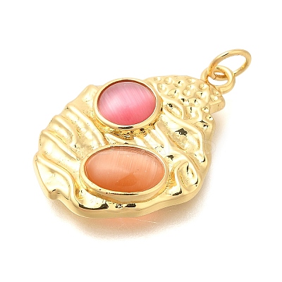 Brass Pendants KK-U040-01G-03-1