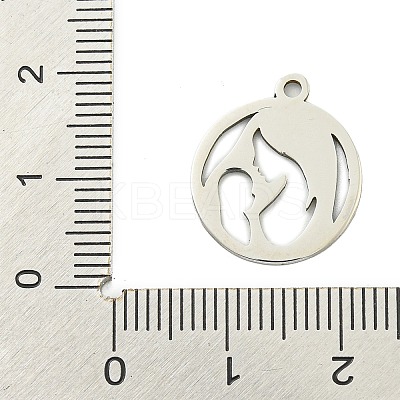 Mother's Day Non-Tarnish 201 Stainless Steel Pendants STAS-M015-26P-1