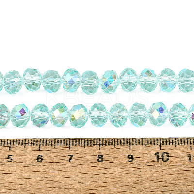 Transparent Glass Beads Strands EGLA-N016-8mm-08-1