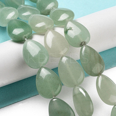 Natural Green Aventurine Beads Strands G-P528-L14-01-1