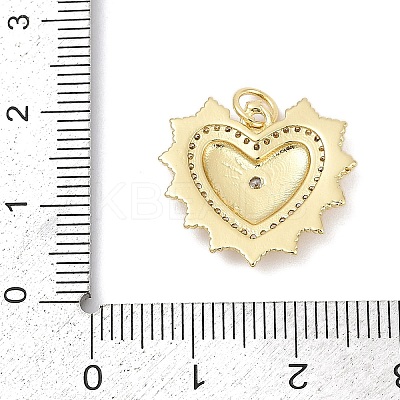 Brass Micro Pave Cubic Zirconia Pendants KK-U058-58A-G-1
