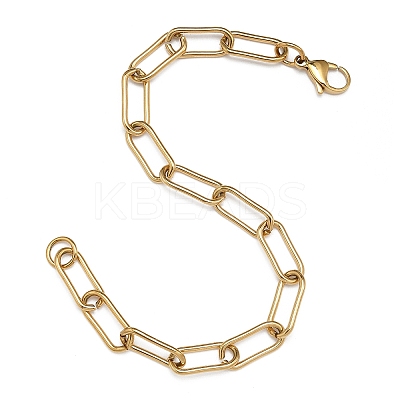 304 Stainless Steel Paperclip Chains STAS-I146-01G-1