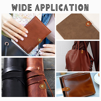 12 Bags Imitation Leather Snap Buckles FIND-AR0006-79-1