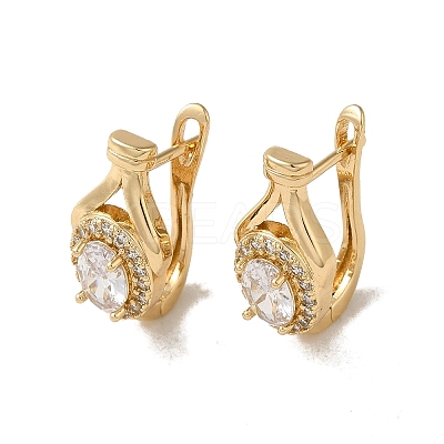 Brass Hoop Earrings EJEW-L271-13KCG-02-1