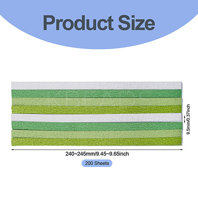200 Sheets Lucky Star Glitter Powder Origami Paper DIY-TADJ0001-09A-1