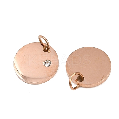316 Surgical Stainless Steel Pendants STAS-J038-06RG-1