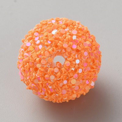 Opaque Acrylic Glitter Beads FIND-CJC0010-111A-05-1
