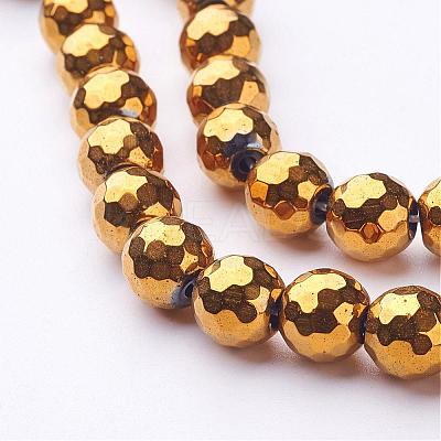 Non-Magnetic Synthetic Hematite Bead Strands G-D009-2-1