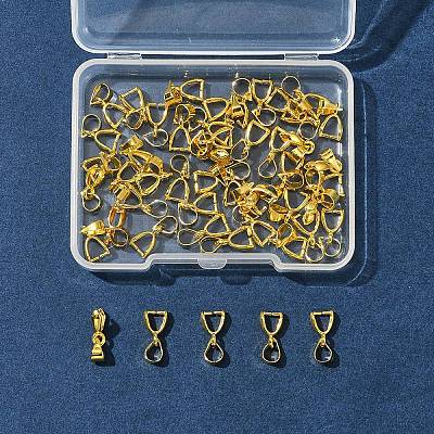 50Pcs Brass Ice Pick Pinch Bails IFIN-FS0001-47A-1