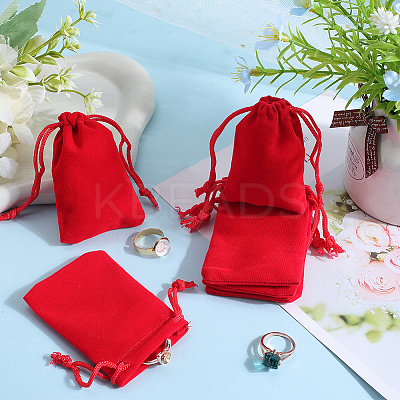 Rectangle Velvet Drawstring Pouches TP-BBC0001-06A-1
