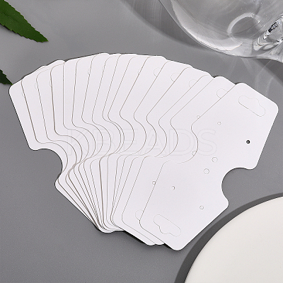 600Pcs Folding Blank Paper Jewelry Display Cards CDIS-CA0001-15-1