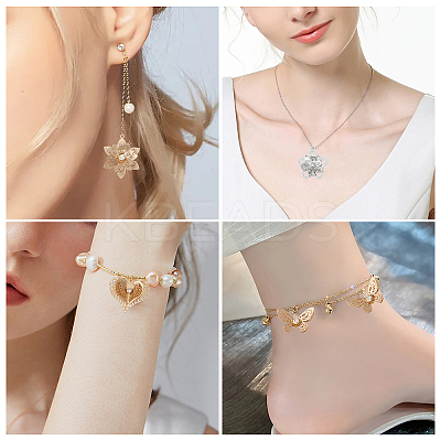 16Pcs 8 Style Brass Pendants KK-CA0002-47-1
